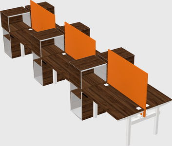 Shared electric desk + cabinet