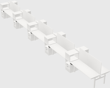 Shared electric desk + cabinet