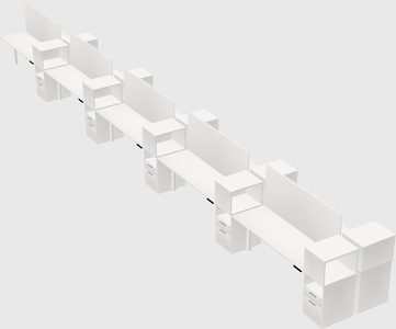 Shared electric desk + cabinet