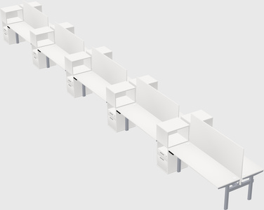 Shared electric desk + cabinet