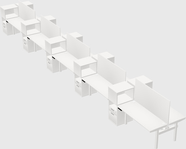 Shared electric desk + cabinet