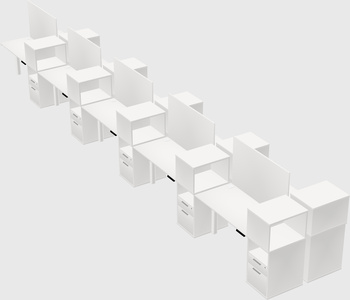 Shared electric desk + cabinet
