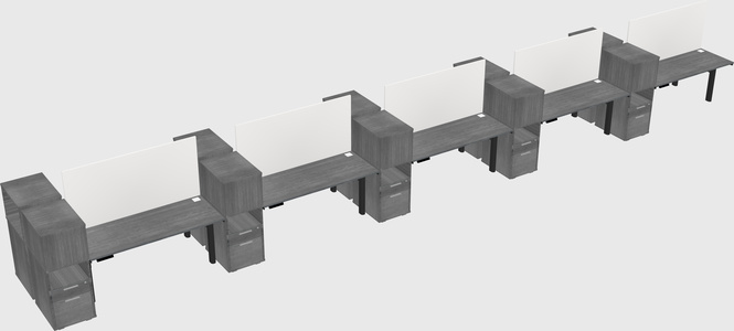 Shared electric desk + cabinet