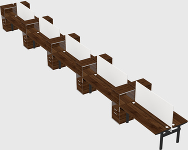 Shared electric desk + cabinet