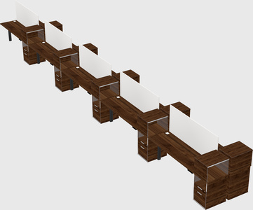 Shared electric desk + cabinet