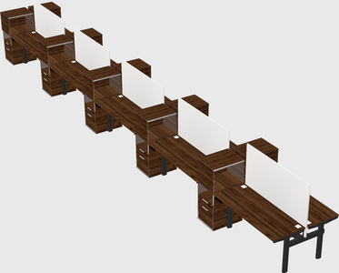 Shared electric desk + cabinet