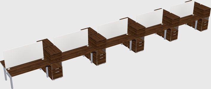 Shared electric desk + cabinet