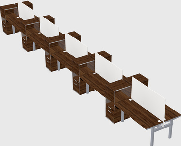 Shared electric desk + cabinet