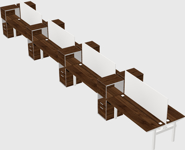 Shared electric desk + cabinet