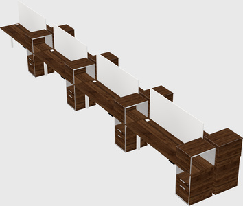 Shared electric desk + cabinet
