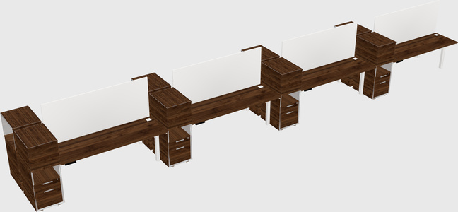 Shared electric desk + cabinet
