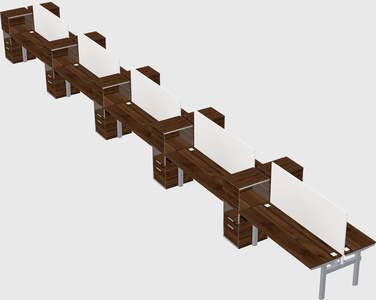Shared electric desk + cabinet