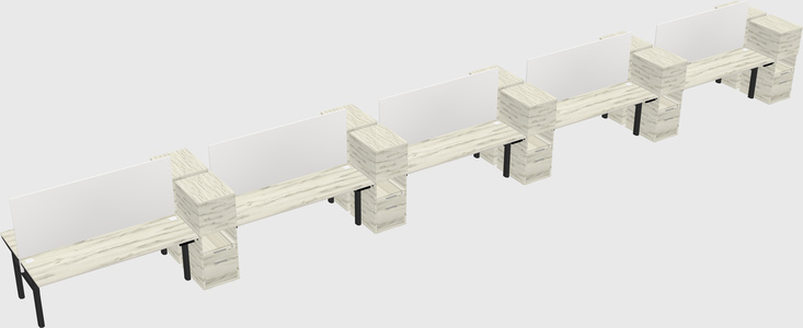Shared electric desk + cabinet