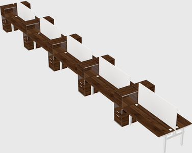 Shared electric desk + cabinet
