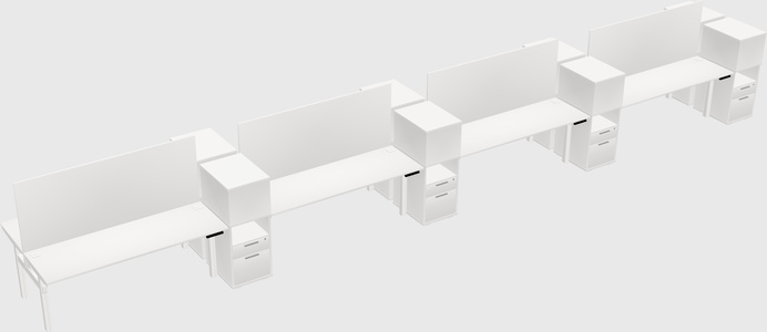 Shared electric desk + cabinet