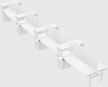 Shared electric desk + cabinet