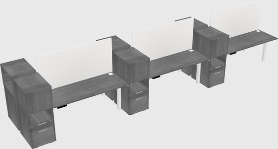 Shared electric desk + cabinet