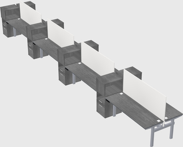 Shared electric desk + cabinet