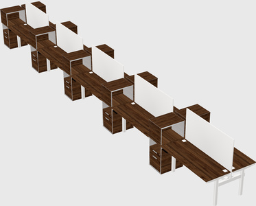 Shared electric desk + cabinet