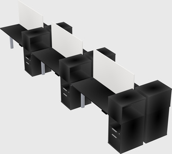 Shared electric desk + cabinet