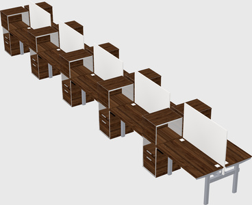 Shared electric desk + cabinet