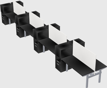 Shared electric desk + cabinet