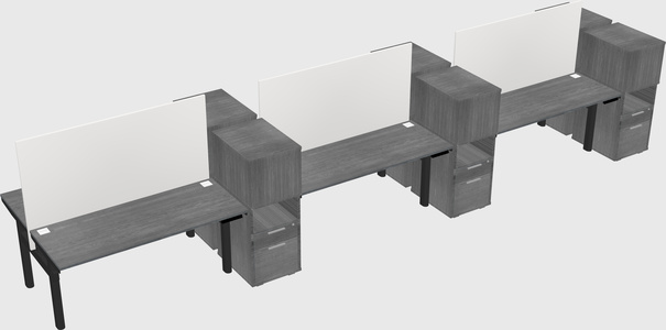 Shared electric desk + cabinet