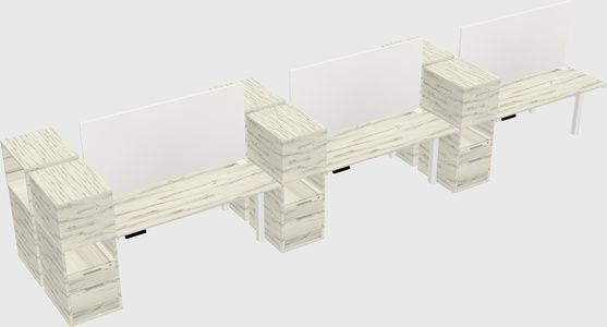 Shared electric desk + cabinet