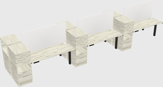 Shared electric desk + cabinet