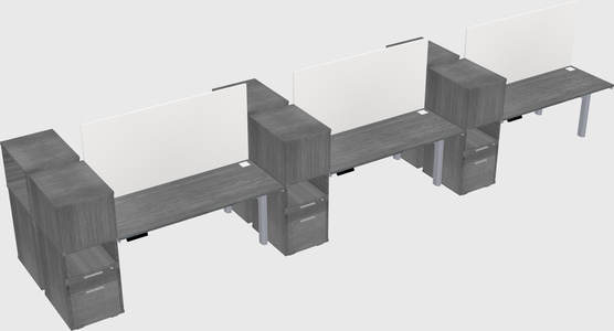 Shared electric desk + cabinet