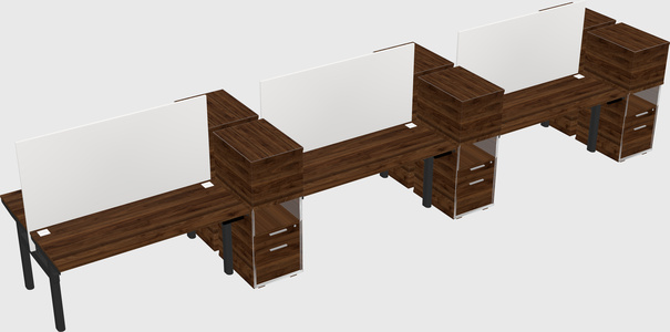 Shared electric desk + cabinet
