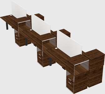 Shared electric desk + cabinet
