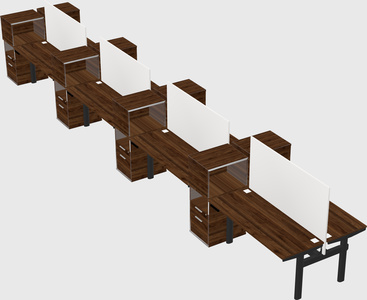Shared electric desk + cabinet