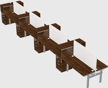 Shared electric desk + cabinet