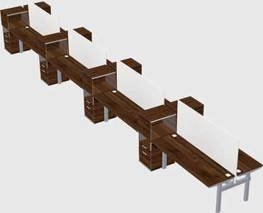 Shared electric desk + cabinet