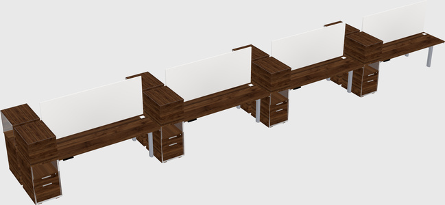 Shared electric desk + cabinet