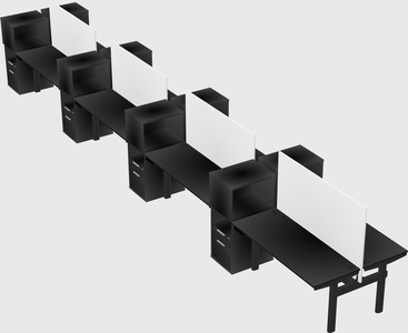 Shared electric desk + cabinet