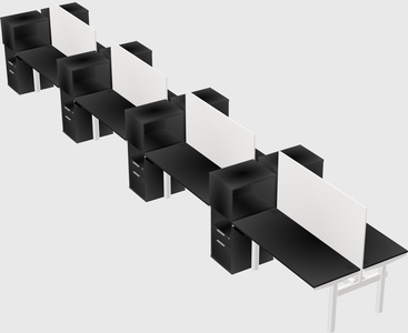 Shared electric desk + cabinet