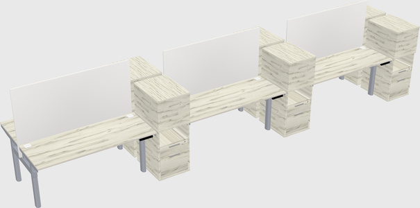 Shared electric desk + cabinet