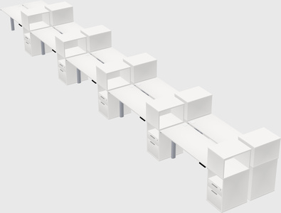 Shared electric desk + cabinet