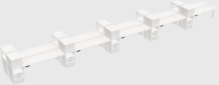 Shared electric desk + cabinet