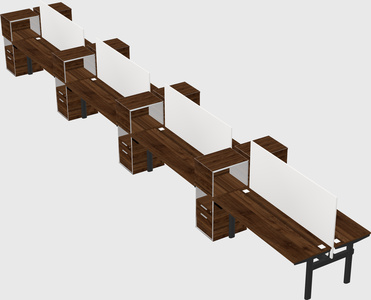 Shared electric desk + cabinet