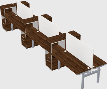 Shared electric desk + cabinet
