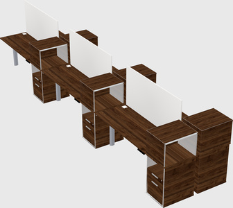 Shared electric desk + cabinet
