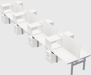 Shared electric desk + cabinet