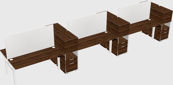 Shared electric desk + cabinet