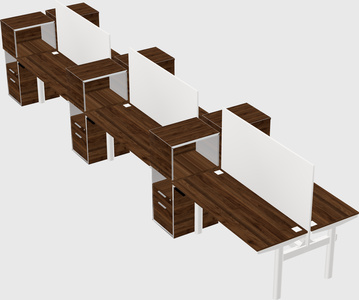 Shared electric desk + cabinet