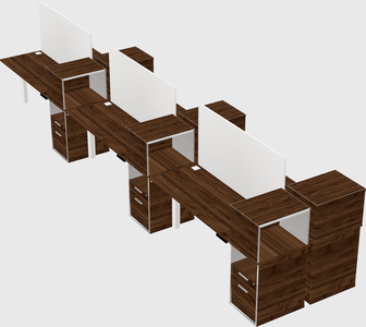 Shared electric desk + cabinet