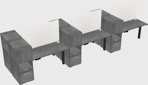 Shared electric desk + cabinet