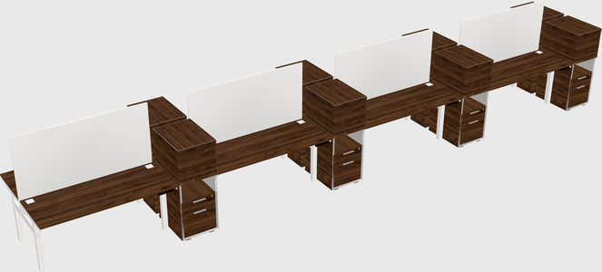 Shared electric desk + cabinet